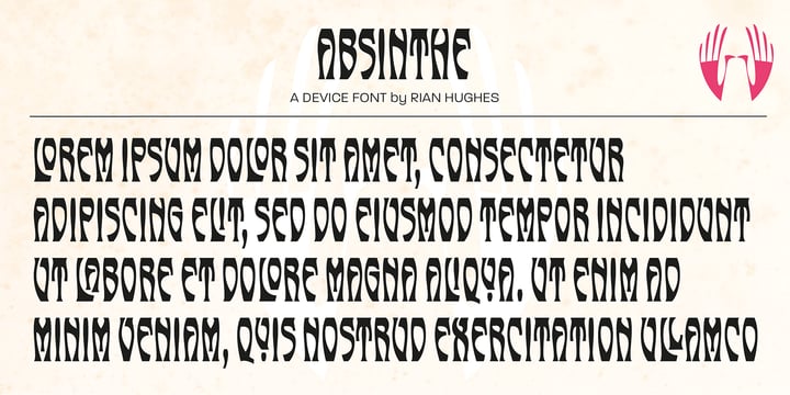 Absinthe Font Poster 3