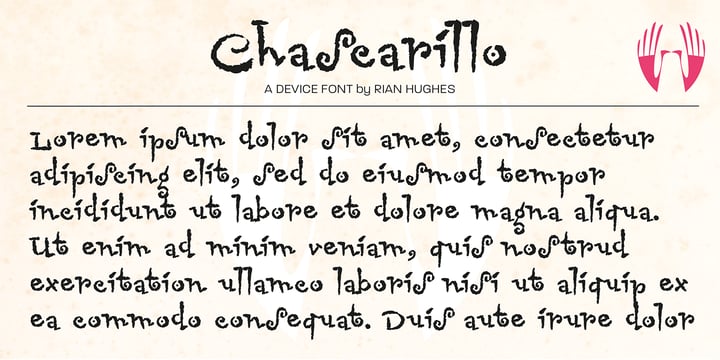 Chascarillo Font Poster 2
