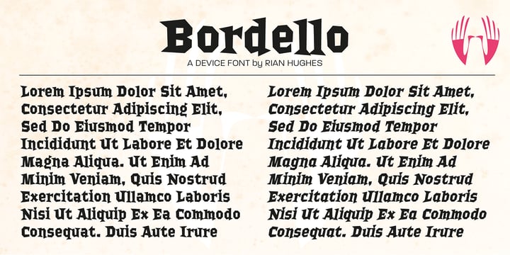 Bordello Font Poster 2