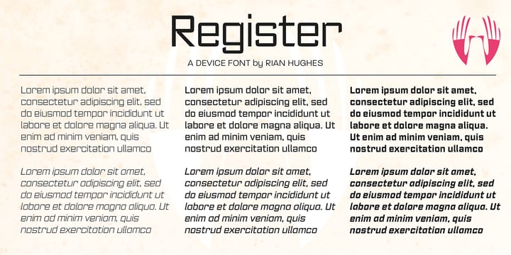 Register Font Poster 6