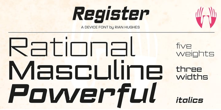 Register Font Poster 7