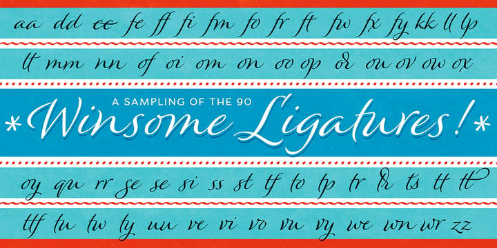 Winsome Font Poster 8