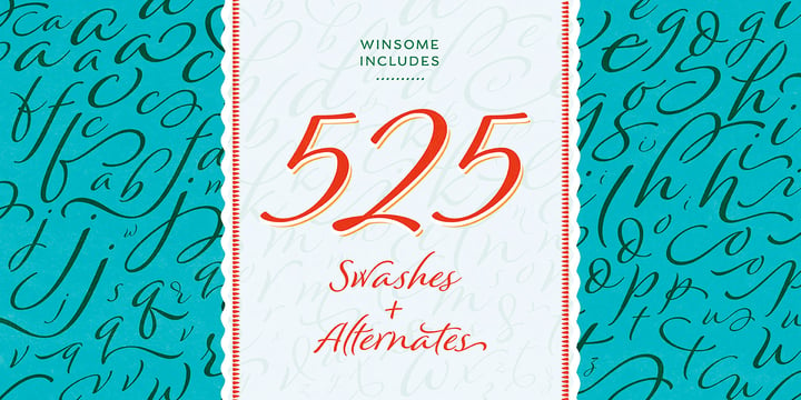 Winsome Font Poster 7
