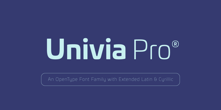 Univia Pro Font Poster 1