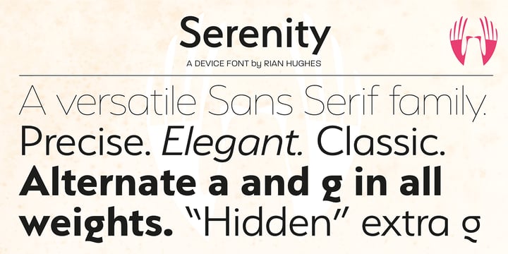 Serenity Font Poster 6