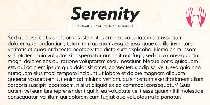 Serenity Font Poster 10