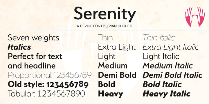 Serenity Font Poster 7