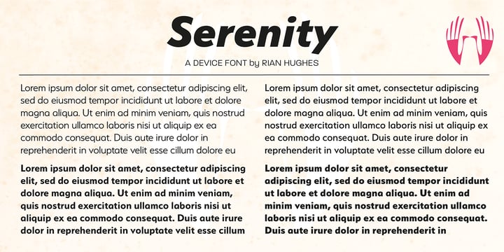 Serenity Font Poster 11