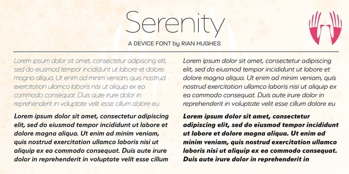 Serenity Font Poster 8