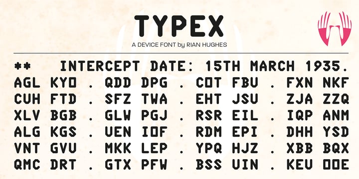 Typex Font Poster 6