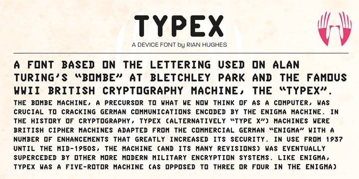 Typex Font Poster 3