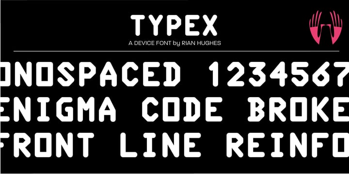 Typex Font Poster 1
