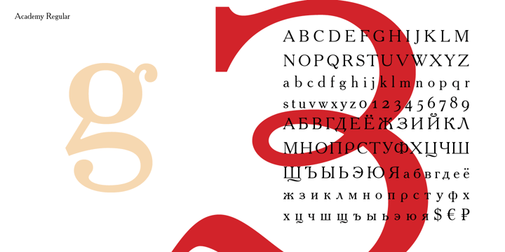 Academy Font Poster 3