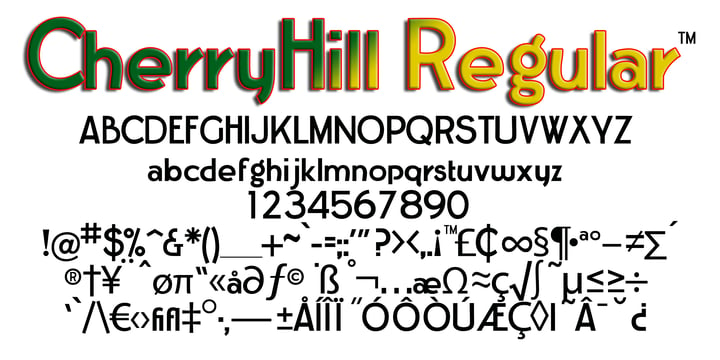 Cherry Hill Font Poster 4