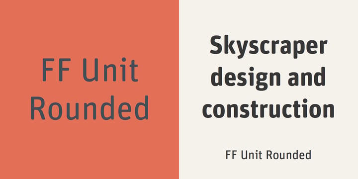 FF Unit Rounded Font Poster 3
