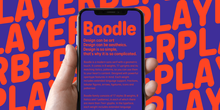 Boodle Font Poster 2