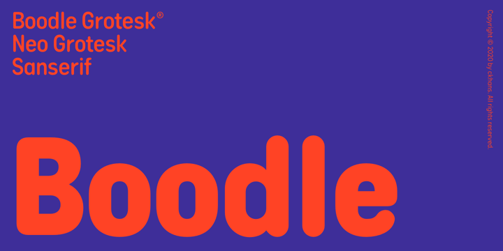 Boodle Font Poster 1