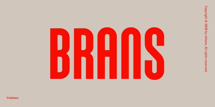 Brans Font Poster 1