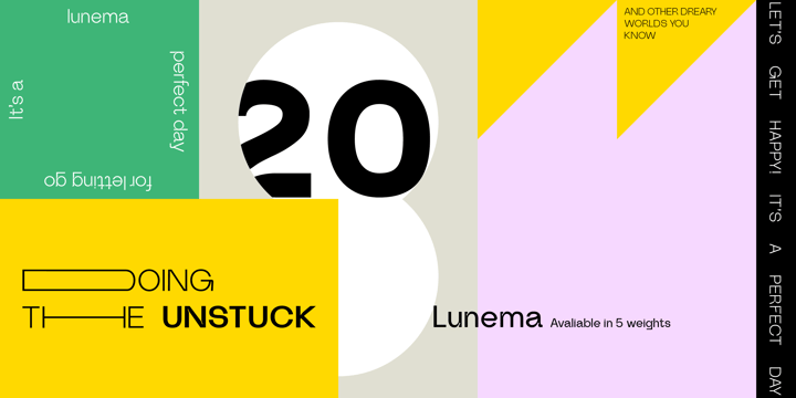 Lunema Font Poster 10