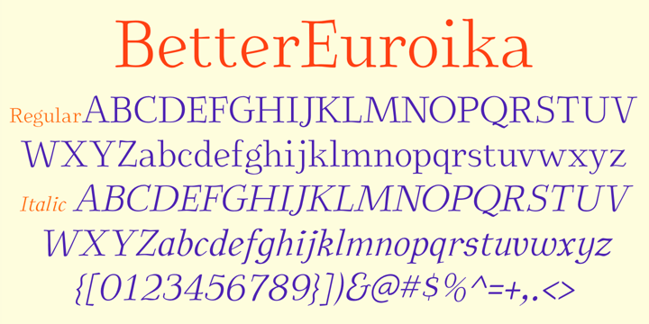 BetterEuroika Font Poster 8