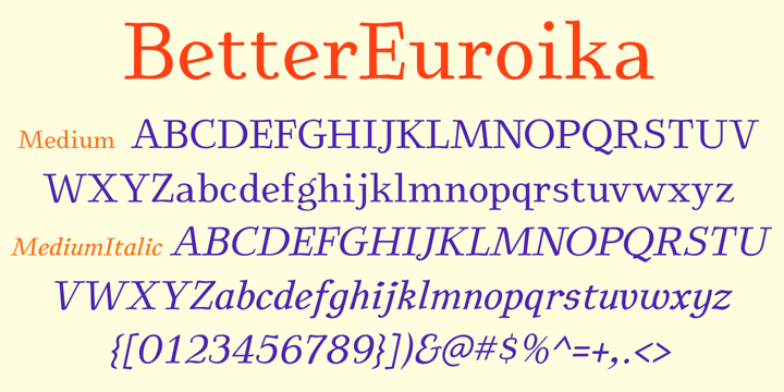 BetterEuroika Font Poster 9