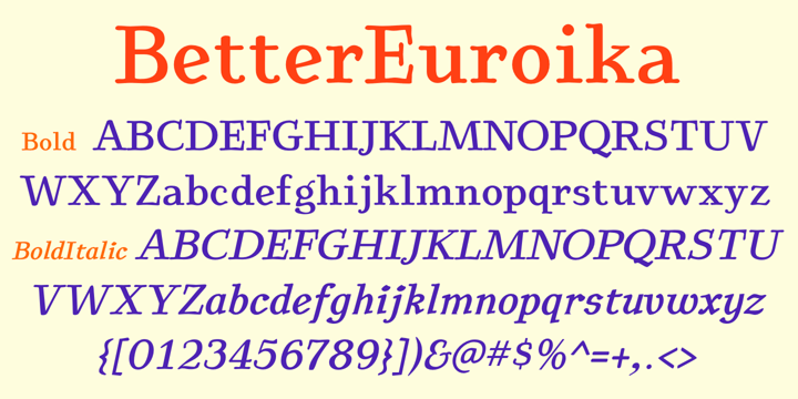 BetterEuroika Font Poster 10