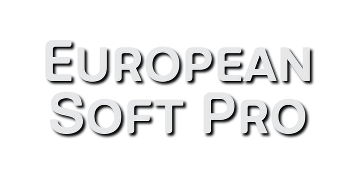 European Soft Pro Font Poster 4