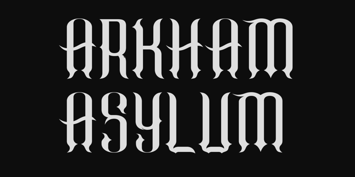 Batman arkham city logo font download