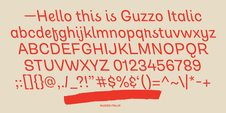 Guzzo Font Poster 9