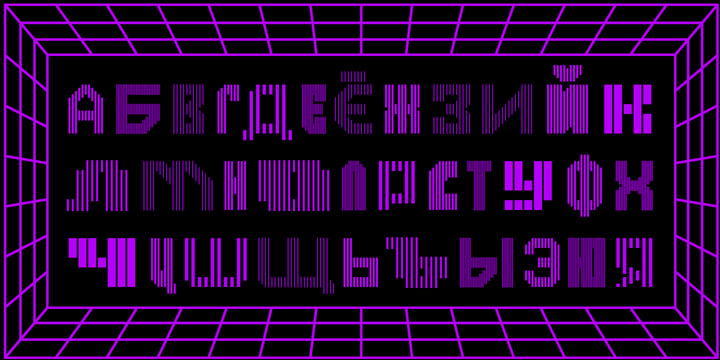 MultiType Lines Font Poster 14