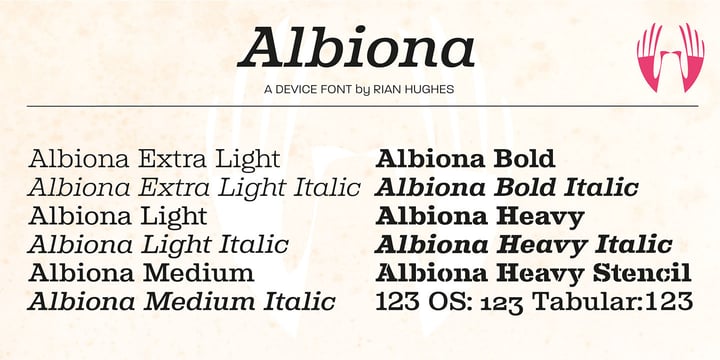 Albiona Font Poster 6