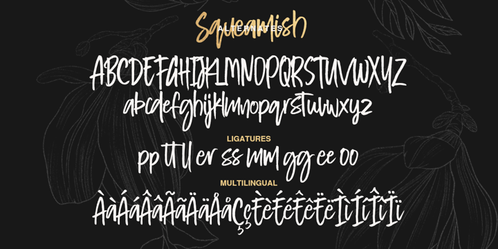 Squeamish Font Poster 8