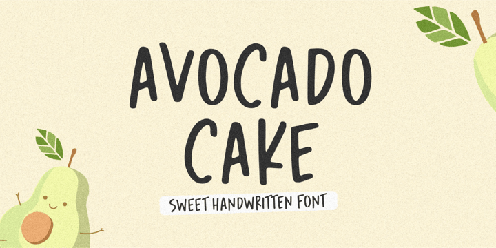 Avocado Cake Font Poster 1
