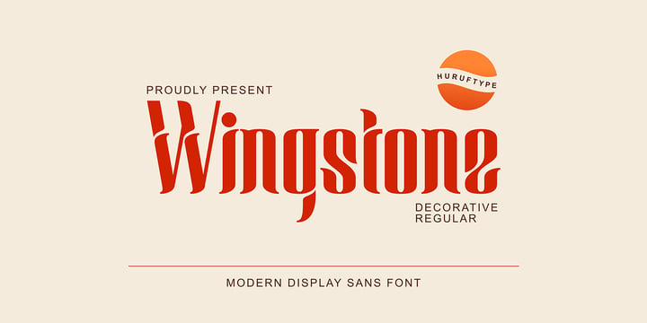 Wingstone Font Poster 1