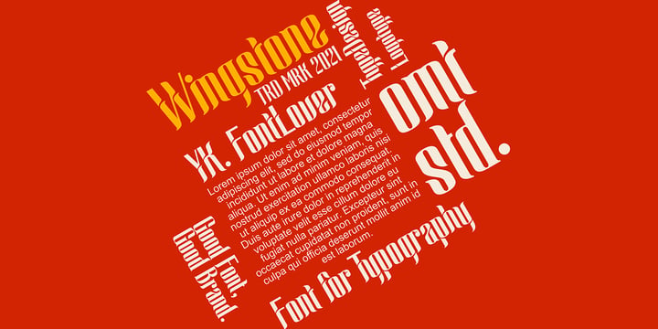 Wingstone Font Poster 6