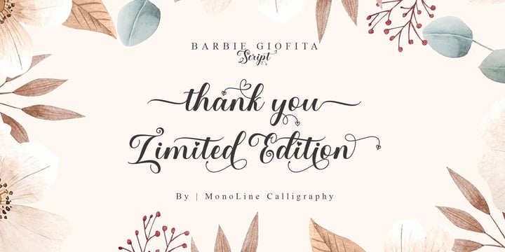 Barbie Giofita Font Poster 14