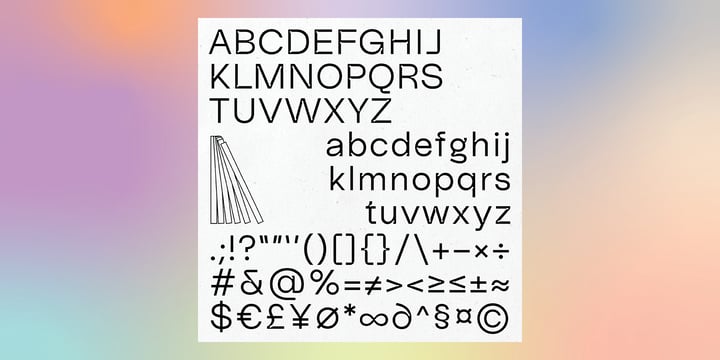 Aperture Display Font Poster 5