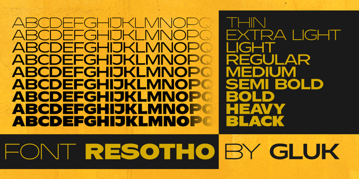 Resotho Font Poster 6