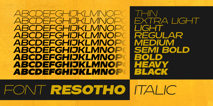 Resotho Font Poster 8