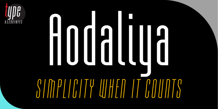 Aodaliya Font Poster 3