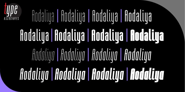 Aodaliya Font Poster 2