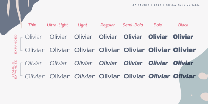Oliviar Sans Font Poster 3