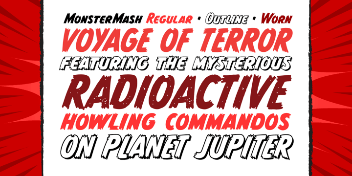 Monster Mash Font Poster 3