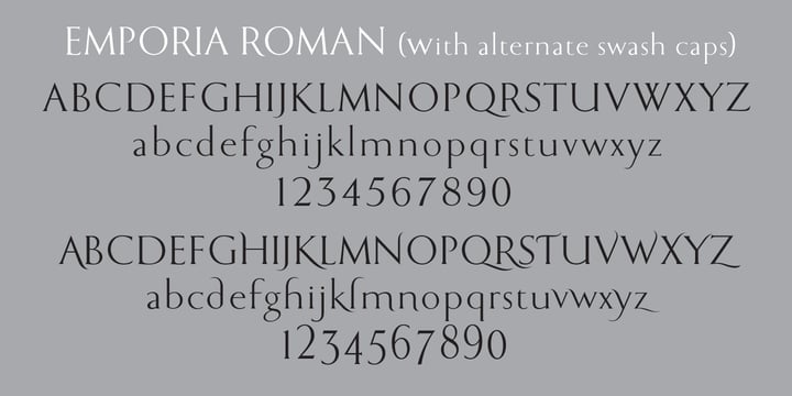 Emporia Roman Font Poster 2