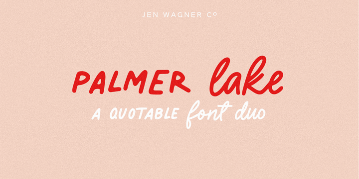 Palmer Lake Font Poster 1