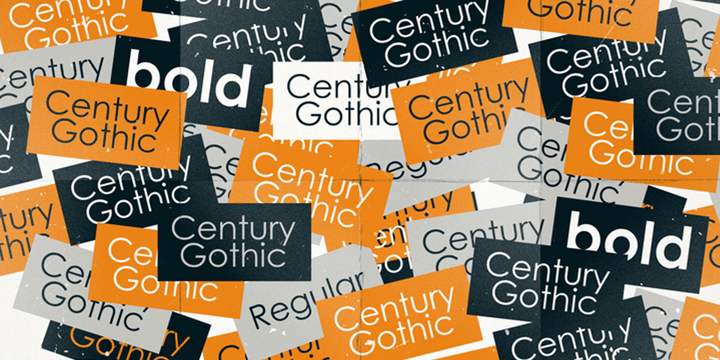 Century Gothic Font Poster 7