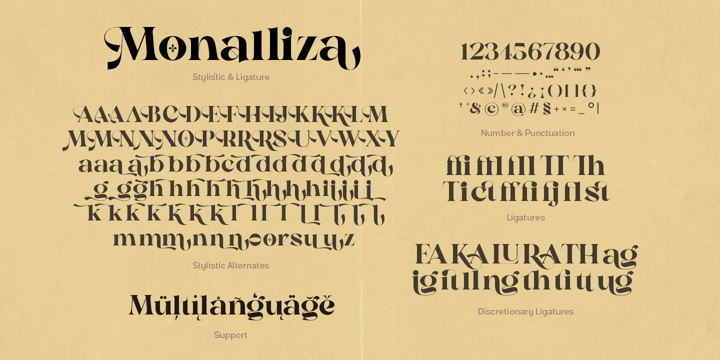Monalliza Font Poster 11