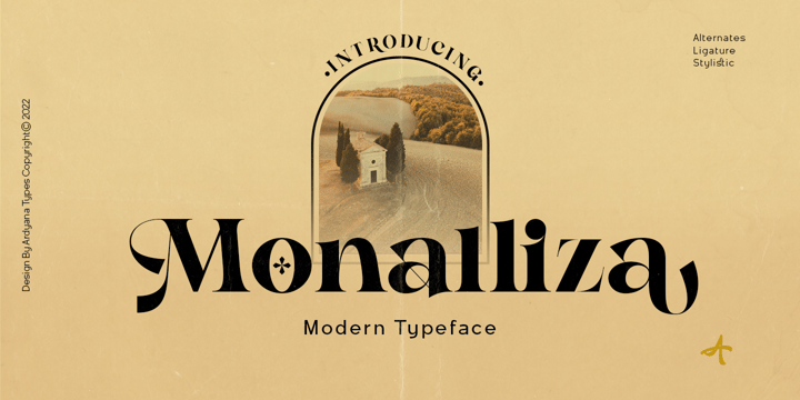 Monalliza Font Poster 1
