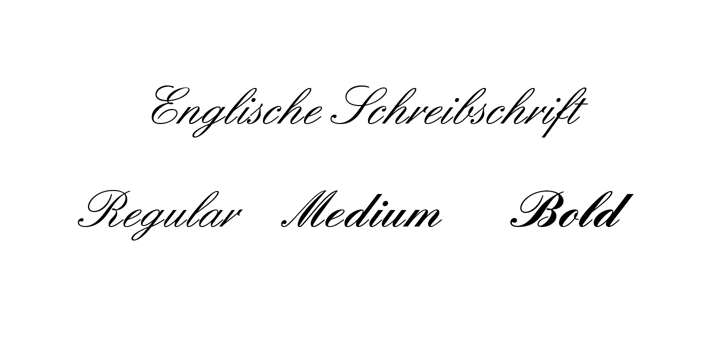 Berthold Englische Schreibschrift Font Poster 3