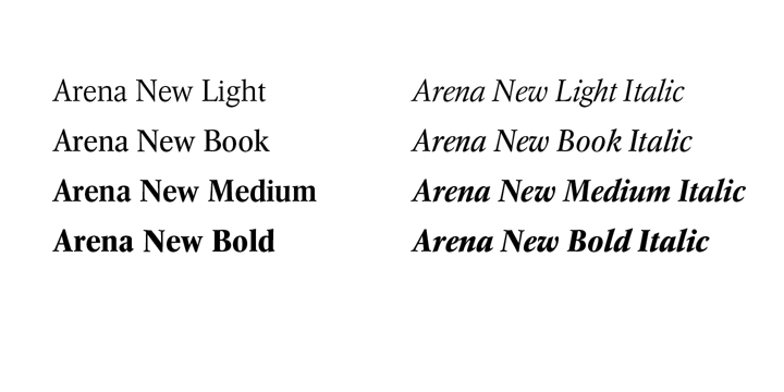 Arena New Font Poster 3